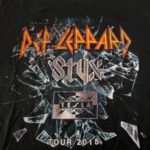 Def Leppard , Styx, Tesla concert T sz xxl new w/o tags from 2015 tour